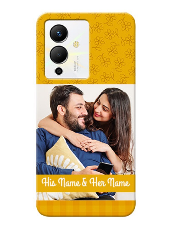 Custom Infinix Note 12 Pro 5G mobile phone covers: Yellow Floral Design