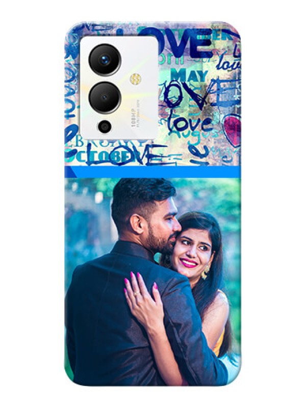 Custom Infinix Note 12 Pro 5G Mobile Covers Online: Colorful Love Design