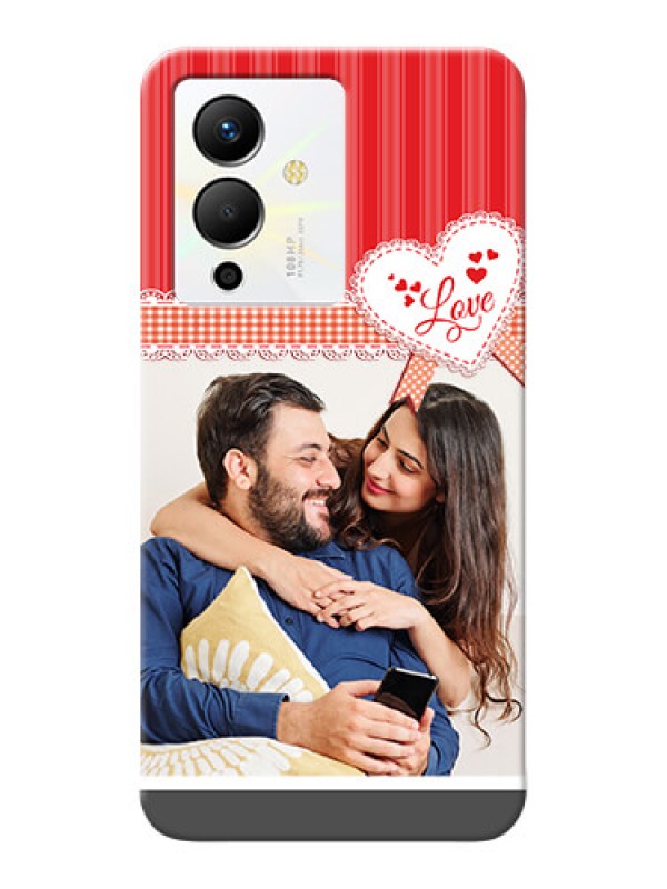 Custom Infinix Note 12 Pro 5G phone cases online: Red Love Pattern Design