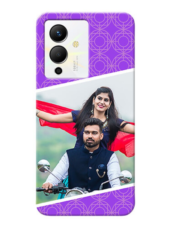 Custom Infinix Note 12 Pro 5G mobile back covers online: violet Pattern Design