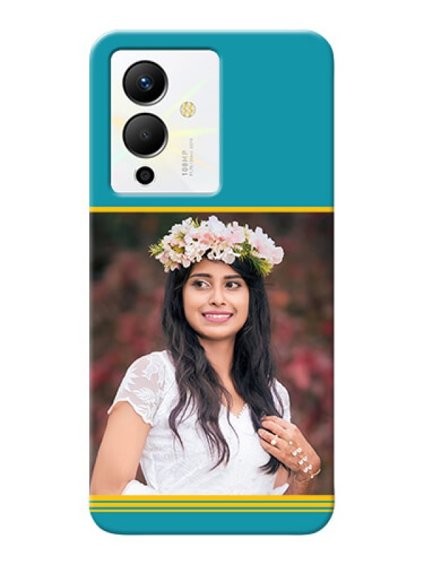 Custom Infinix Note 12 Pro 5G personalized phone covers: Yellow & Blue Design 