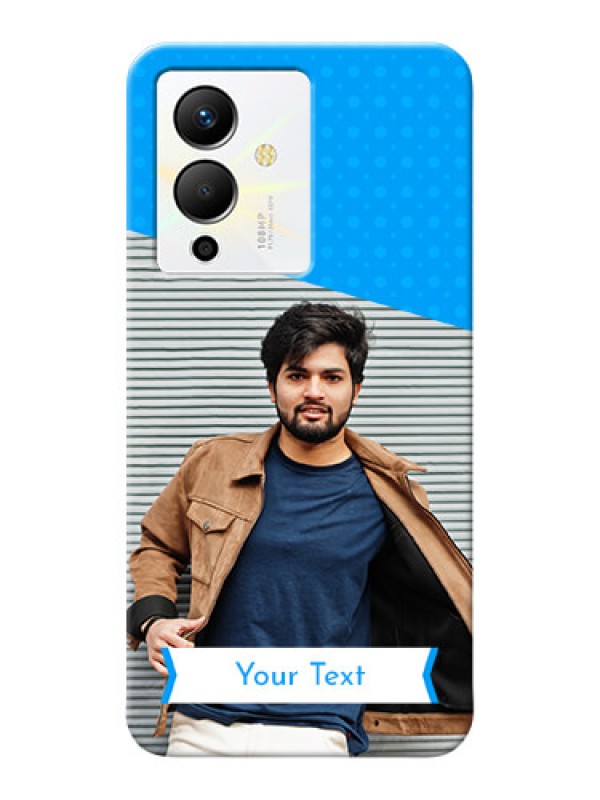 Custom Infinix Note 12 Pro 5G Personalized Mobile Covers: Simple Blue Color Dotted Design