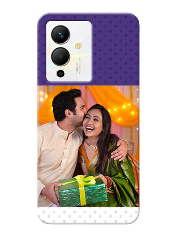 Custom Infinix Note 12 Pro 5G mobile phone cases: Violet Pattern Design