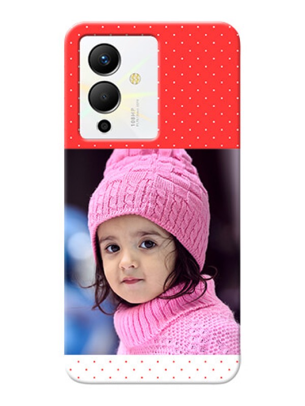 Custom Infinix Note 12 Pro 5G personalised phone covers: Red Pattern Design