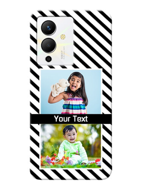 Custom Infinix Note 12 Pro 5G Back Covers: Black And White Stripes Design