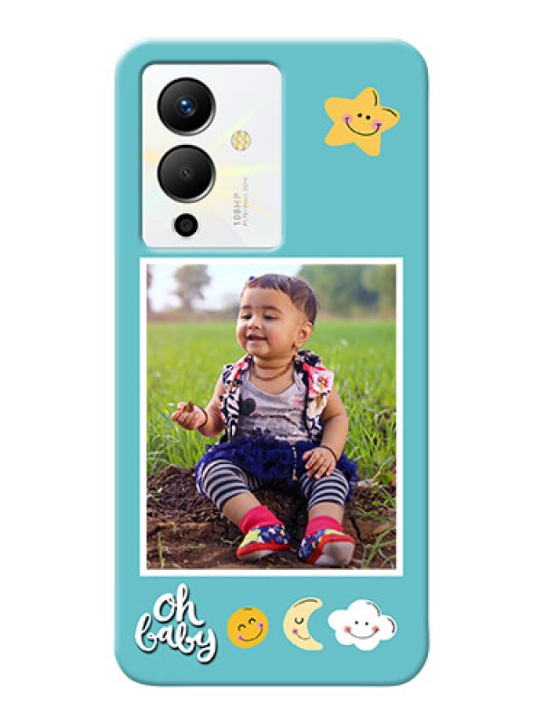 Custom Infinix Note 12 Pro 5G Personalised Phone Cases: Smiley Kids Stars Design