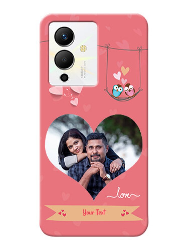 Custom Infinix Note 12 Pro 5G custom phone covers: Peach Color Love Design 