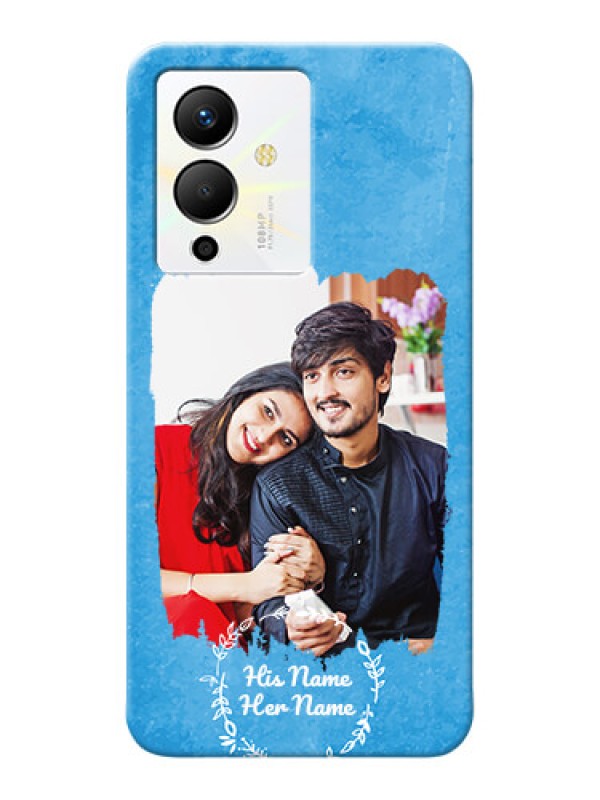 Custom Infinix Note 12 Pro 5G custom mobile cases: Blue Color Vintage Design