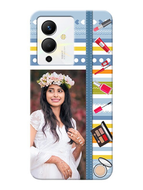 Custom Infinix Note 12 Pro 5G Personalized Mobile Cases: Makeup Icons Design