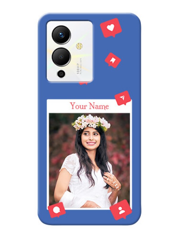 Custom Infinix Note 12 Pro 5G Back Covers: Like Share And Comment Design