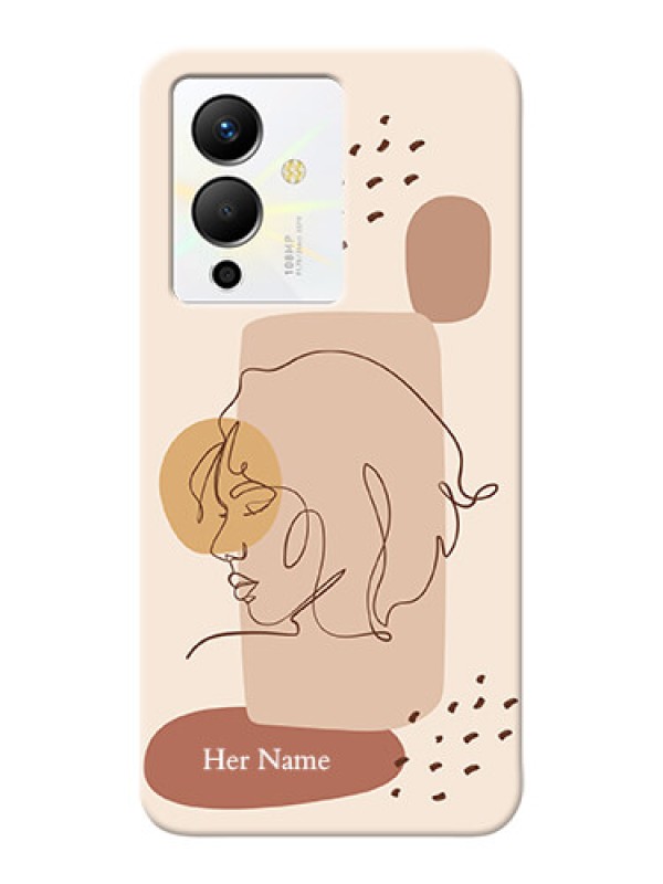 Custom Infinix Note 12 Pro 5G Custom Phone Covers: Calm Woman line art Design