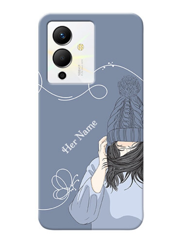 Custom Infinix Note 12 Pro 5G Custom Mobile Case with Girl in winter outfit Design