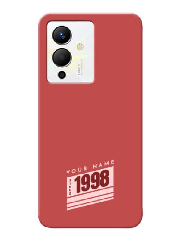 Custom Infinix Note 12 Pro 5G Phone Back Covers: Red custom year of birth Design