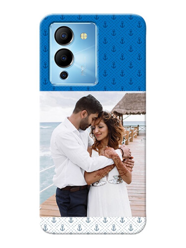 Custom Infinix Note 12 Turbo Mobile Phone Covers: Blue Anchors Design