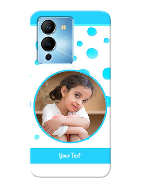 Custom Infinix Note 12 Turbo Custom Phone Covers: Blue Bubbles Pattern Design