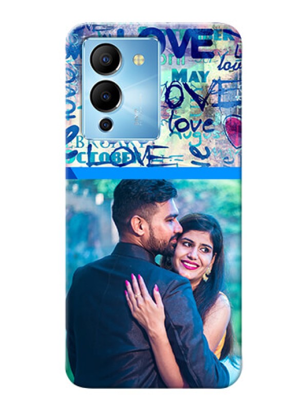 Custom Infinix Note 12 Turbo Mobile Covers Online: Colorful Love Design