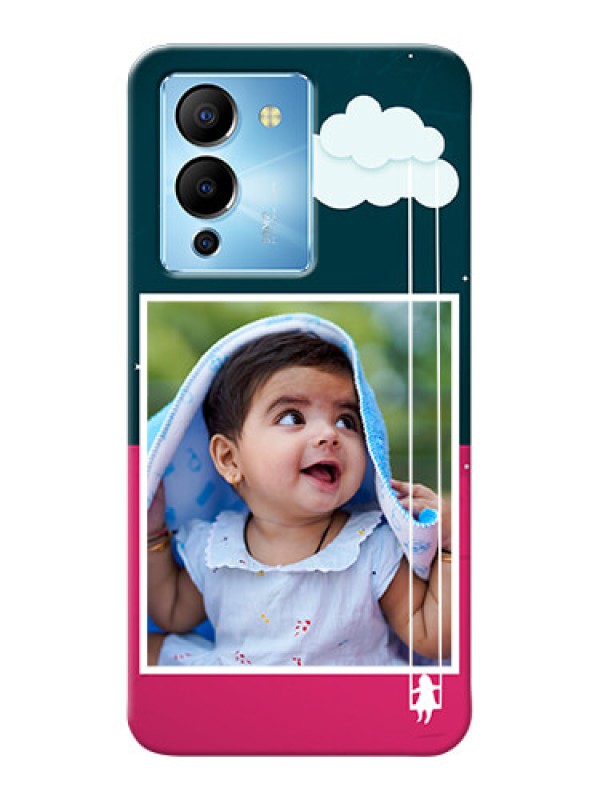 Custom Infinix Note 12 Turbo custom phone covers: Cute Girl with Cloud Design