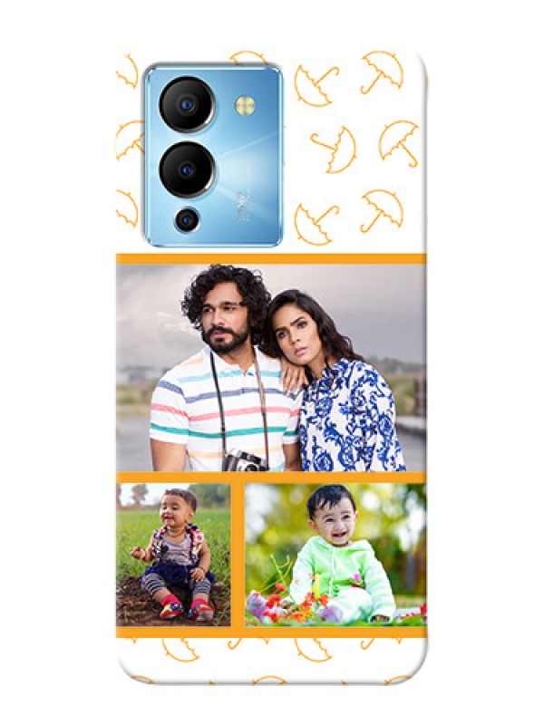 Custom Infinix Note 12 Turbo Personalised Phone Cases: Yellow Pattern Design