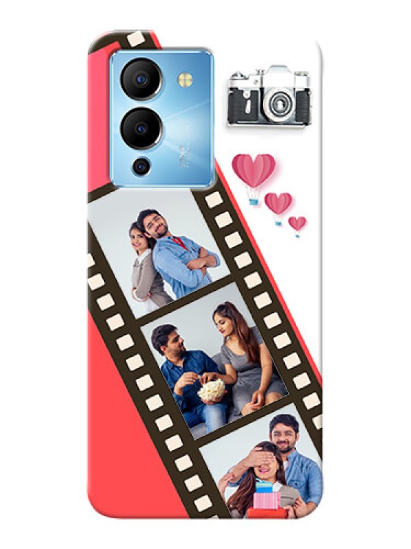 Custom Infinix Note 12 Turbo custom phone covers: 3 Image Holder with Film Reel