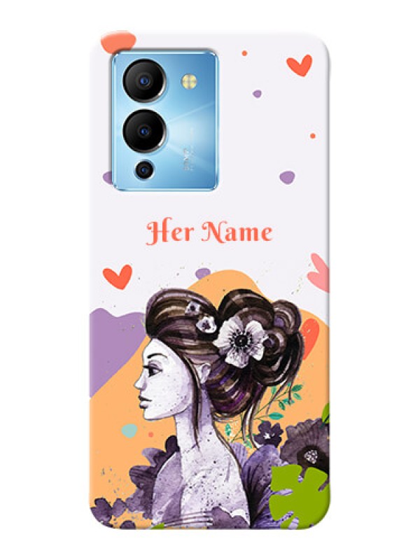 Custom Infinix Note 12 Turbo Custom Mobile Case with Woman And Nature Design