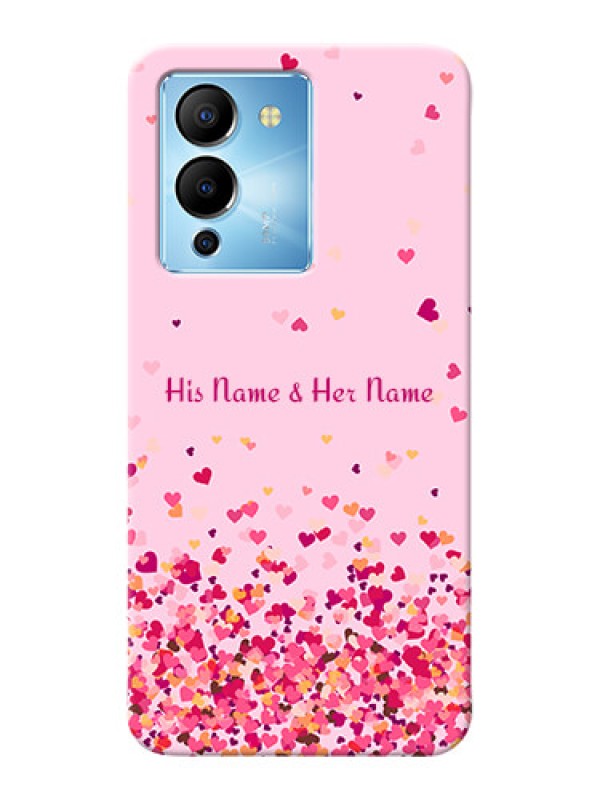 Custom Infinix Note 12 Turbo Phone Back Covers: Floating Hearts Design