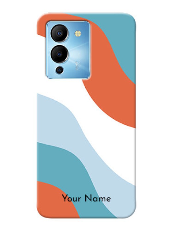 Custom Infinix Note 12 Turbo Mobile Back Covers: coloured Waves Design