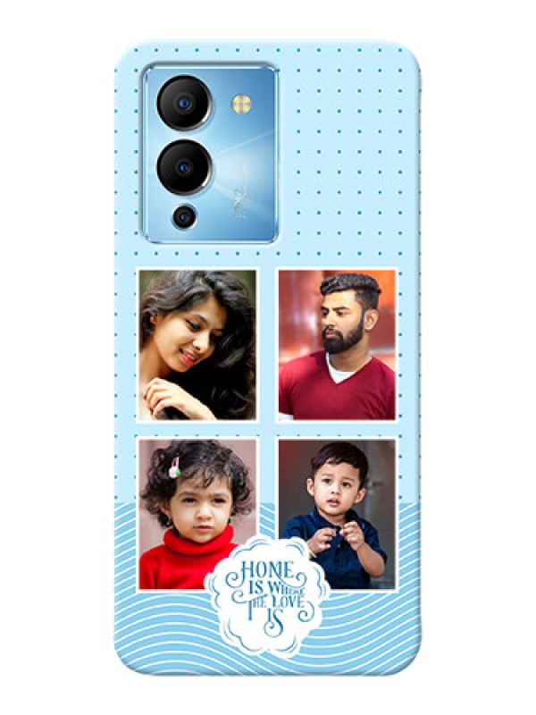 Custom Infinix Note 12 Turbo Custom Phone Covers: Cute love quote with 4 pic upload Design