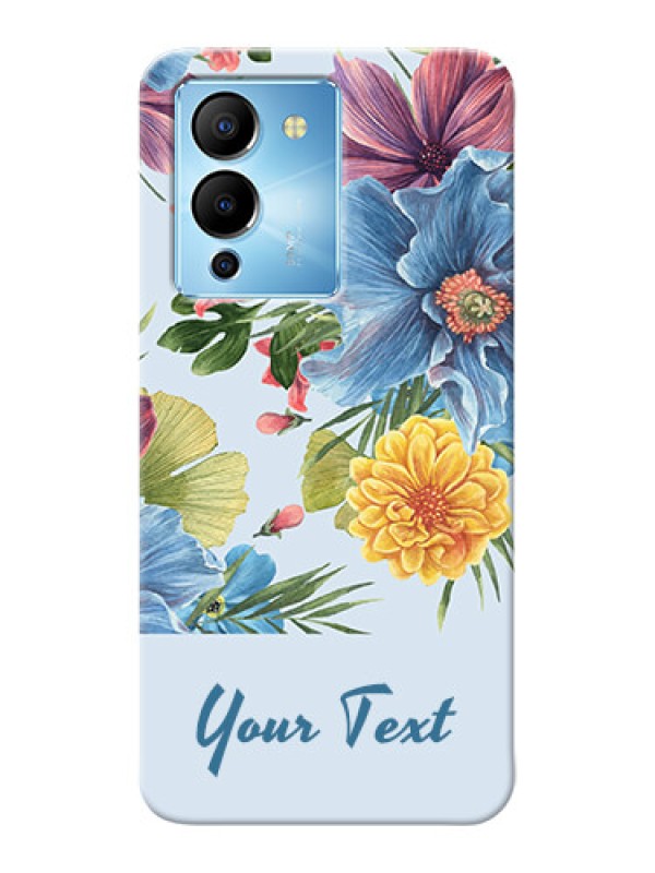 Custom Infinix Note 12 Turbo Custom Phone Cases: Stunning Watercolored Flowers Painting Design