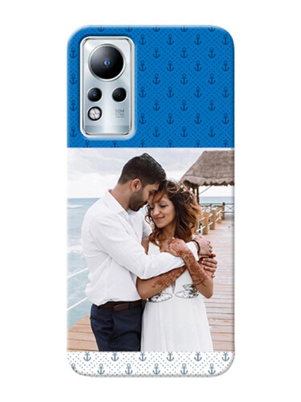 Custom Infinix Note 12 Mobile Phone Covers: Blue Anchors Design