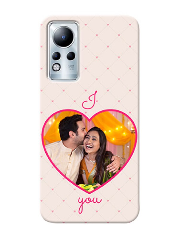 Custom Infinix Note 12 Personalized Mobile Covers: Heart Shape Design