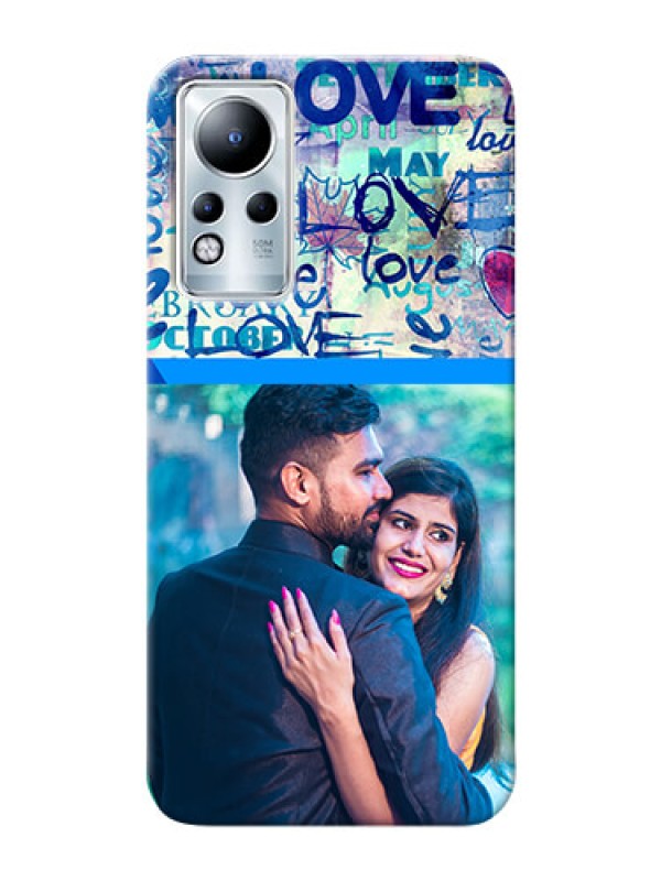 Custom Infinix Note 12 Mobile Covers Online: Colorful Love Design