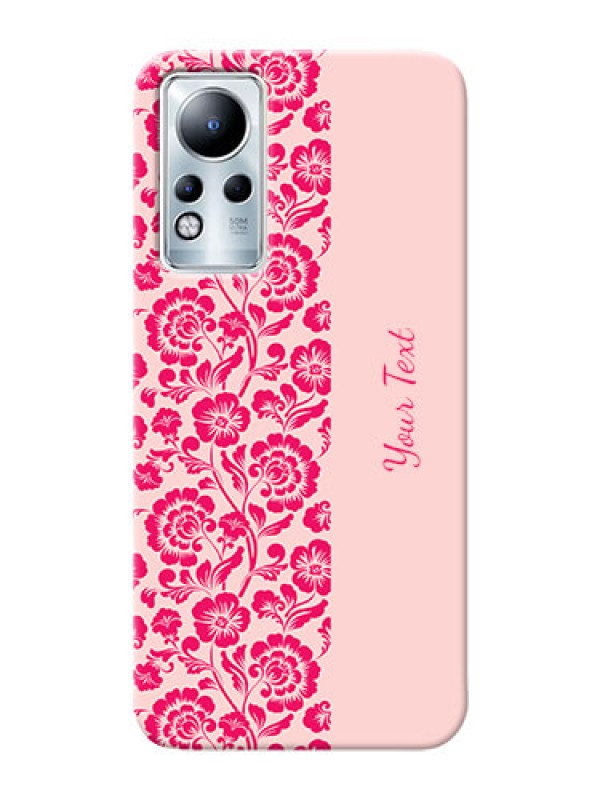 Custom Infinix Note 12 Phone Back Covers: Attractive Floral Pattern Design