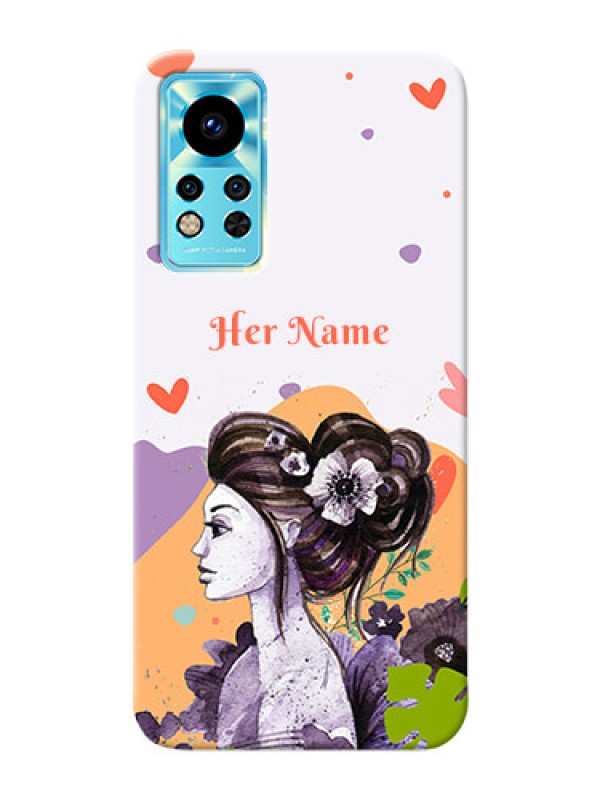 Custom Infinix Note 12i Custom Mobile Case with Woman And Nature Design