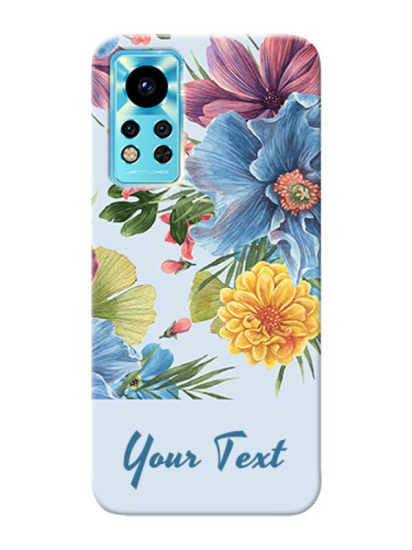 Custom Infinix Note 12i Custom Phone Cases: Stunning Watercolored Flowers Painting Design