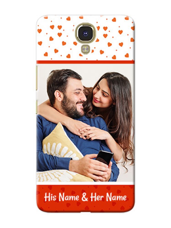Custom Infinix Note 4 Orange Love Symbol Mobile Cover Design