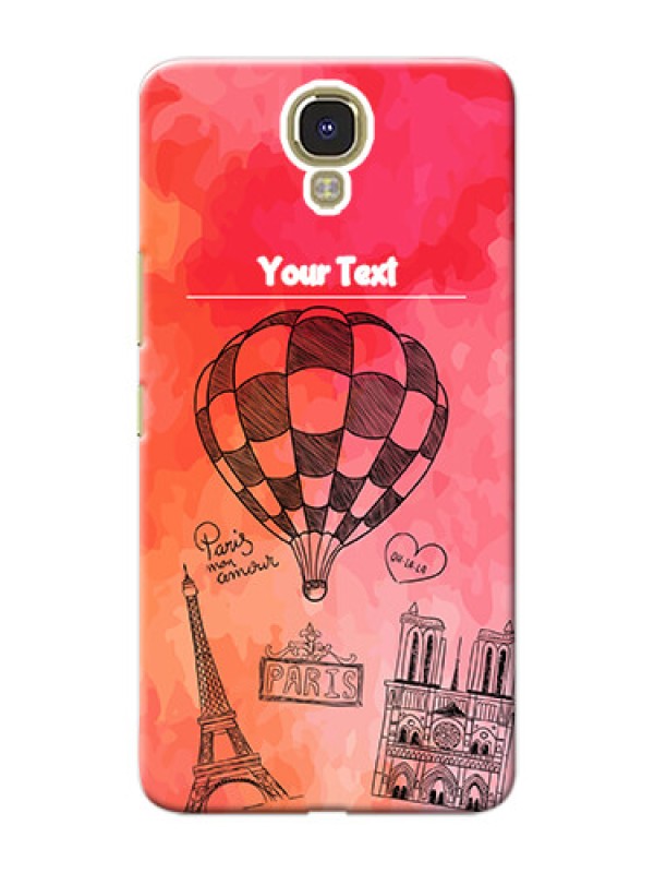 Custom Infinix Note 4 abstract painting with paris theme Design