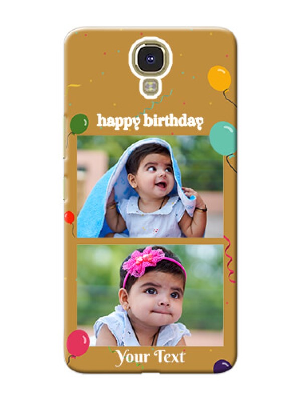 Custom Infinix Note 4 2 image holder with birthday celebrations Design