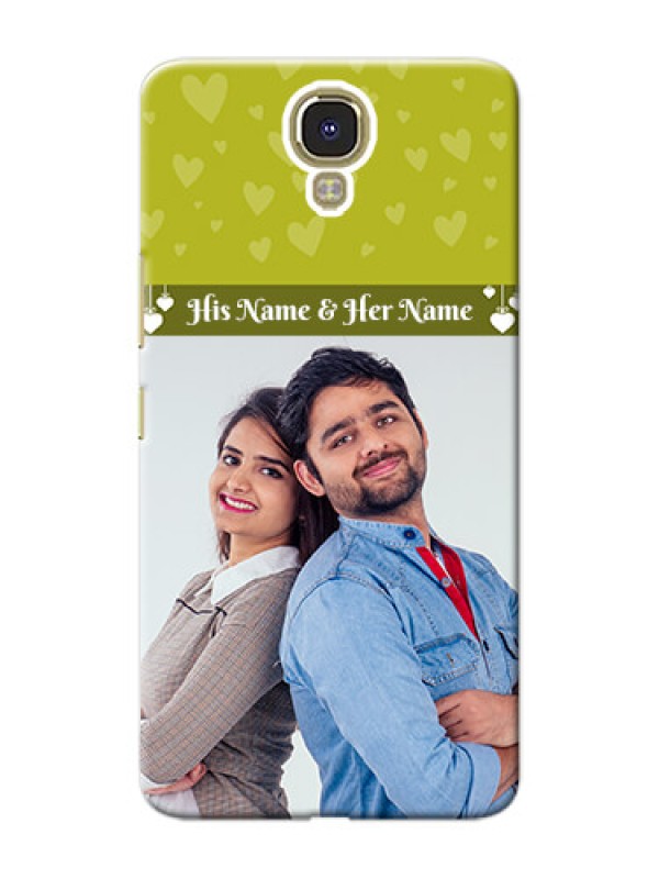 Custom Infinix Note 4 you and me design with hanging hearts Design