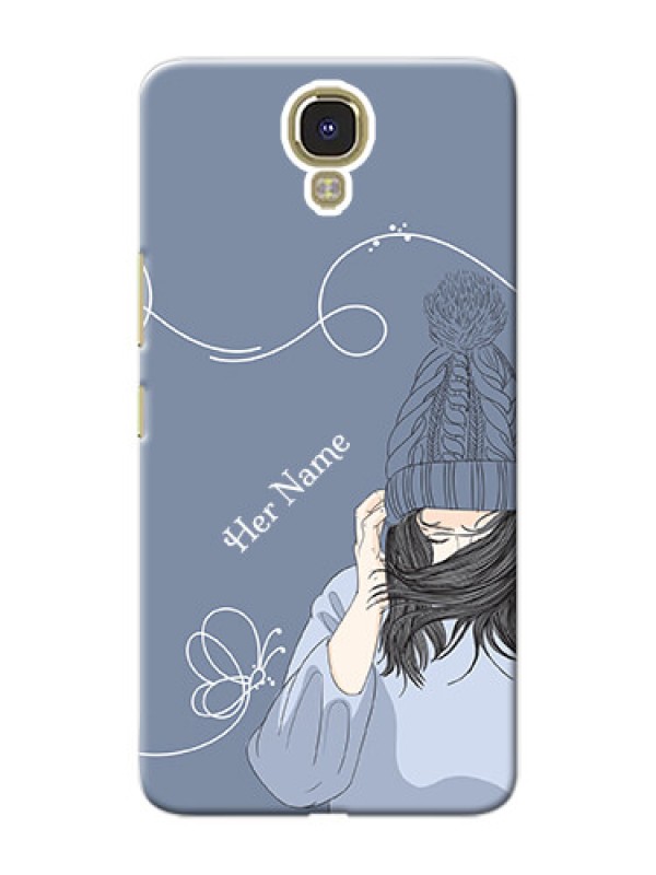 Custom Infinix Note 4 Custom Mobile Case with Girl in winter outfit Design