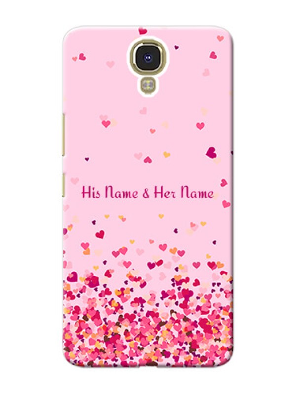 Custom Infinix Note 4 Phone Back Covers: Floating Hearts Design