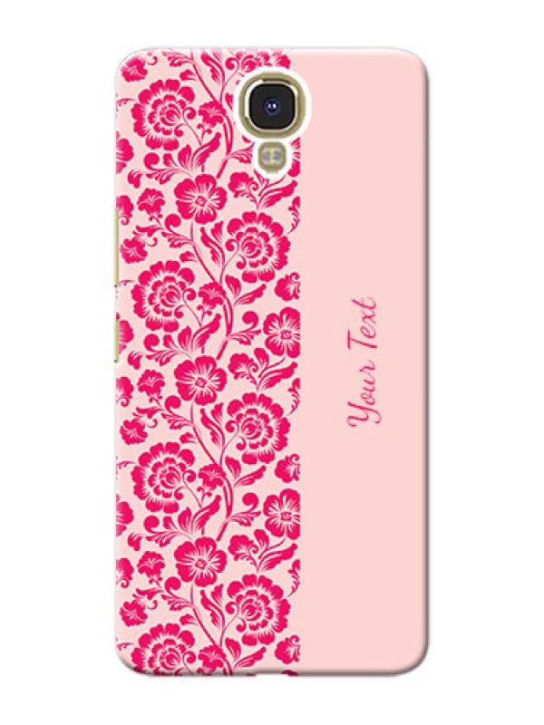 Custom Infinix Note 4 Phone Back Covers: Attractive Floral Pattern Design
