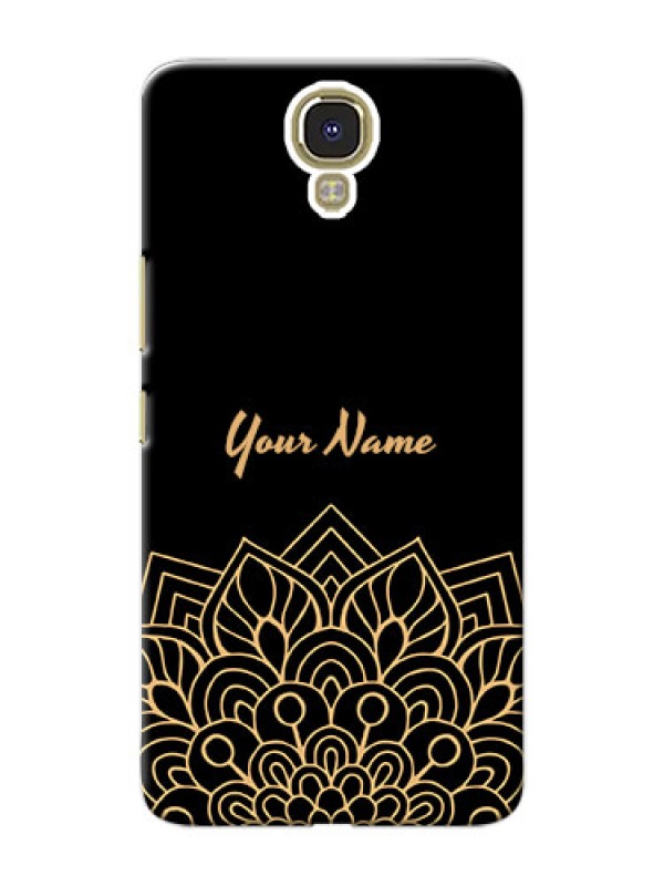 Custom Infinix Note 4 Back Covers: Golden mandala Design