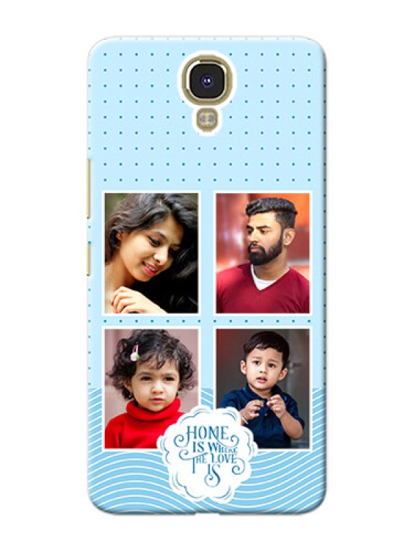 Custom Infinix Note 4 Custom Phone Covers: Cute love quote with 4 pic upload Design