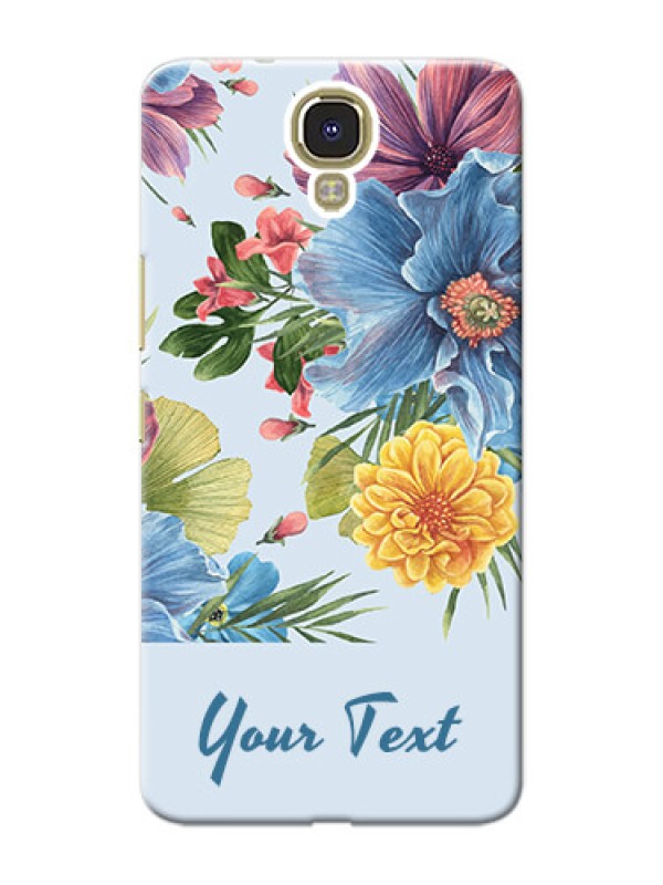 Custom Infinix Note 4 Custom Phone Cases: Stunning Watercolored Flowers Painting Design