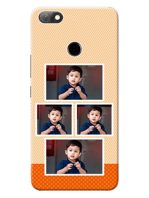 Custom Infinix Note 5 Mobile Back Covers: Bulk Photos Upload Design