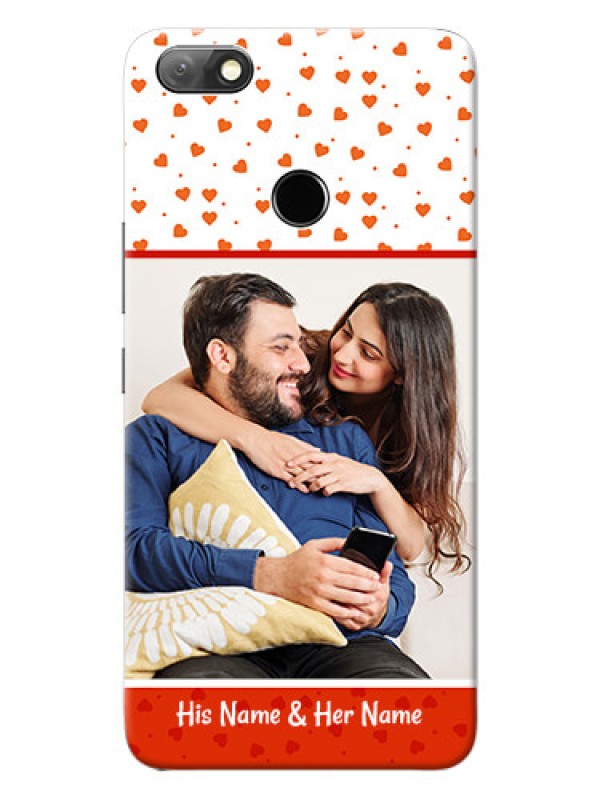 Custom Infinix Note 5 Phone Back Covers: Orange Love Symbol Design