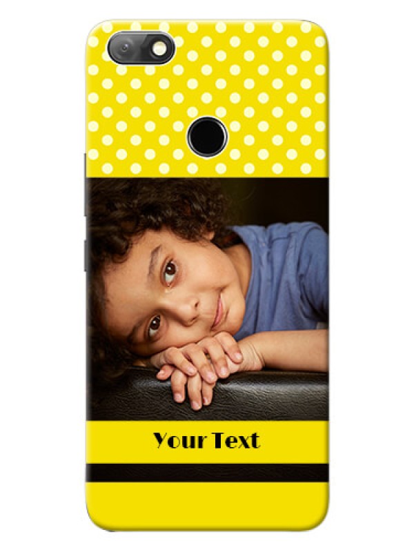 Custom Infinix Note 5 Custom Mobile Covers: Bright Yellow Case Design