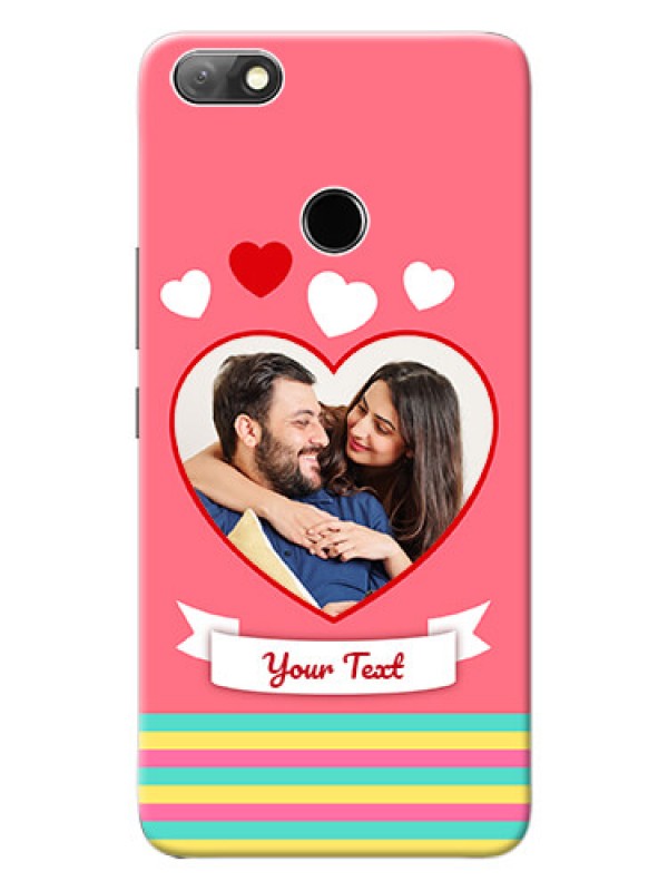 Custom Infinix Note 5 Personalised mobile covers: Love Doodle Design