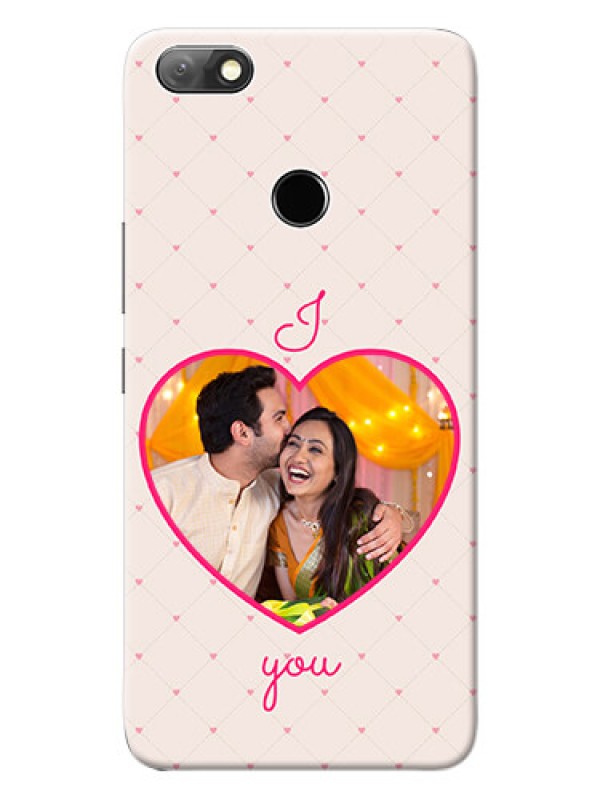 Custom Infinix Note 5 Personalized Mobile Covers: Heart Shape Design