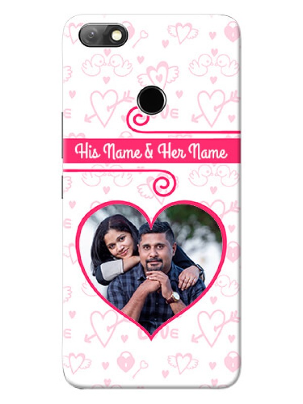 Custom Infinix Note 5 Personalized Phone Cases: Heart Shape Love Design
